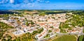 Aerial view of Obidos town in Portugal