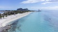Aerial view of Ocean Cay, Bahamas Royalty Free Stock Photo