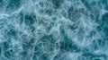 Aerial View of Ocean Surface Texture with Flowing Blue Patterns Royalty Free Stock Photo
