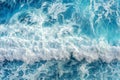 Aerial view of the ocean wave Royalty Free Stock Photo