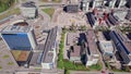 Aerial view of the office buildings in Espoo, Finland
