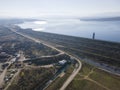 Aerial view of Ogosta Reservoir, Bulgaria