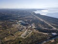 Aerial view of Ogosta Reservoir, Bulgaria