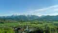 Pnoramic view of old Bavarian village close to the alps Royalty Free Stock Photo