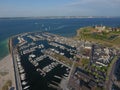 Aerial view of Kronborg Castle, Denmark Royalty Free Stock Photo