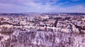 Aerial view of old City Kishinev, Moldova Royalty Free Stock Photo