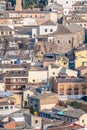 Aerial view of the old city of Toledo. Royalty Free Stock Photo