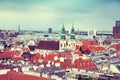 Aerial view of the old city of Vienna Royalty Free Stock Photo