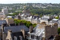 An Aerial view of old Dinan, Brittany, France