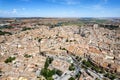 Aerial view of the old city on the hill of Toledo, Spain Royalty Free Stock Photo