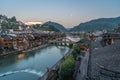 Xueqiao Snow Bridge in Feng huang seen from above