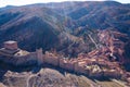 Aerial view of Albarracin, Aragon, Spain Royalty Free Stock Photo