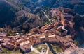 Aerial view of Albarracin, Aragon, Spain Royalty Free Stock Photo