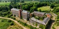 Aerial view of The Old Mill of Guilford Gilford Village Portadown County Down Northern Ireland 06-06-23