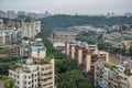 Aerial view of the Zigong city