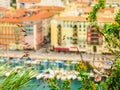 Aerial view of the Old Port. Nice, France Royalty Free Stock Photo