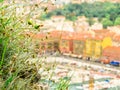 Aerial view of the Old Port. Nice, France Royalty Free Stock Photo