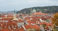 Aerial view of Old Praha, Czech Royalty Free Stock Photo