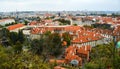 Aerial view of Old Praha, Czech Royalty Free Stock Photo