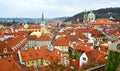 Aerial view of Old Praha, Czech Royalty Free Stock Photo