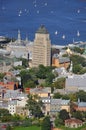 Aerial view of Quebec City, Quebec, Canada Royalty Free Stock Photo