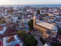 Aerial View on Old Slave Market in Anglican Cathedral at sunset time in Stone Town, Zanzibar, Tanzania