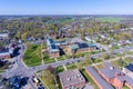 Aerial view of Clarkson University, Potsdam, NY, USA Royalty Free Stock Photo