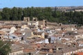 An aerial view of the old Toledo behind the fortress walls