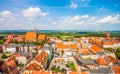 Aerial view. Old town in Chelmno Royalty Free Stock Photo