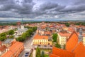 Aerial view of the old town in Chelmno Royalty Free Stock Photo
