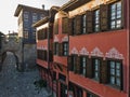 Aerial view of The old town of city of Plovdiv, Bulgaria Royalty Free Stock Photo