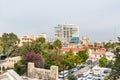 Aerial view of old town of  Larnaca City in Cyprus Royalty Free Stock Photo
