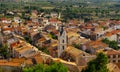 Aerial view of the old town of Leucate, in France Royalty Free Stock Photo