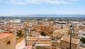 Aerial view over the old town of Lorca, Spain