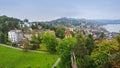 Aerial view of old town Lucerne in Switzerland Royalty Free Stock Photo