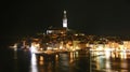 Rovinj, Croatia at night