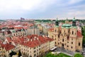 Aerial view of Old Town Square neighborhood in Prague