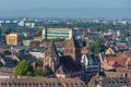 Aerial view of the old town of Strasbourg, France Royalty Free Stock Photo