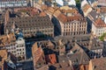 Aerial view of the old town of Strasbourg, France Royalty Free Stock Photo