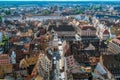 Aerial view of the old town of Strasbourg, France Royalty Free Stock Photo