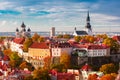 Aerial view old town, Tallinn, Estonia Royalty Free Stock Photo