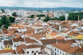 Aerial view Old Town Tomar, Portugal Royalty Free Stock Photo