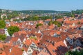 Aerial view of the old town of Tubingen, Germany