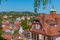 Aerial view of the old town of Tubingen, Germany