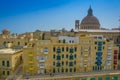 Aerial view of the old town of Valetta, Malta