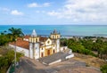 Aerial view of Olinda and Recife skyline - Olinda, Pernambuco, Brazil Royalty Free Stock Photo