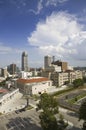 Aerial view of Omaha Nebraska Royalty Free Stock Photo