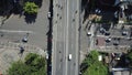 Aerial view of one of Indonesia\'s big city street: Dago Street, Bandung city