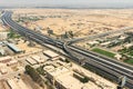 Aerial view of one of new built overpass onAugust  in Cairo, Egypt Royalty Free Stock Photo