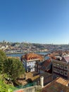 Aerial view from one of the viewpoints of the city with the details of the unique buildings of the historic center of the city of